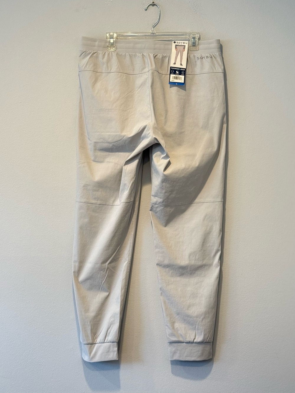 Soybu Men's S Gray Performance Jogger Track Pants 2-Way Stretch - Picture 9 of 11